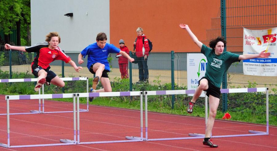 Bild: Schüler A - Hürdenlauf