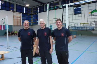 Vorschaubild: Verantwortlich für den Turnierverlauf: Rico Knorn, Axel Krüger, Steffen Hoffmann v.l.n.r.