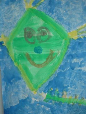 Foto des Albums: Hier seht Ihr die Drachen der Klasse 1b: