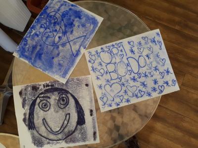 Foto des Albums: Kunstwerke vom Kurs "Treffpunkt Kunst" im KJB "Piranha"