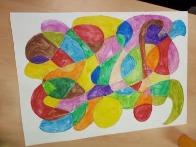Foto des Albums: Kunstwerke vom Kurs "Treffpunkt Kunst" im KJB "Piranha"