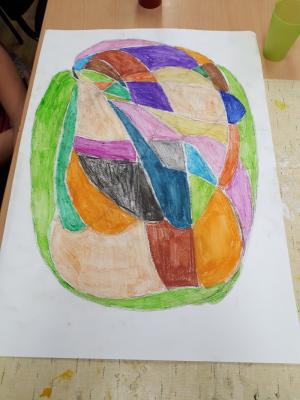 Foto des Albums: Kunstwerke vom Kurs "Treffpunkt Kunst" im KJB "Piranha"
