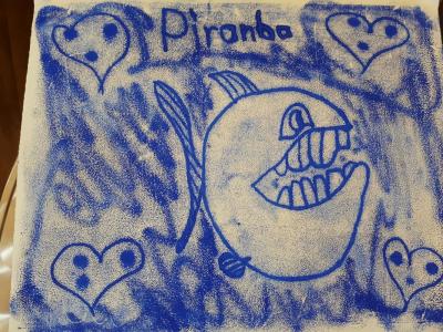 Foto des Albums: Kunstwerke vom Kurs "Treffpunkt Kunst" im KJB "Piranha"