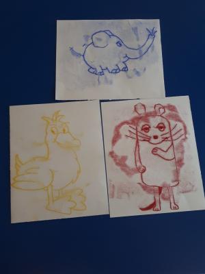Foto des Albums: Kunstwerke vom Kurs "Treffpunkt Kunst" im KJB "Piranha"