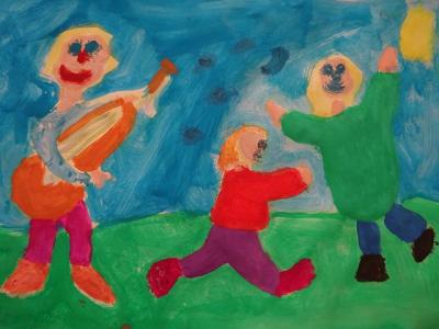 Foto des Albums: Hier seht Ihr die ausgewählten Kunstwerke unserer Erstklässler: