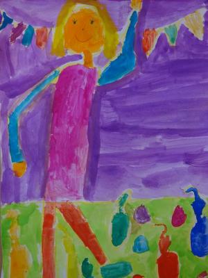 Foto des Albums: Hier seht Ihr die ausgewählten Kunstwerke unserer Erstklässler: