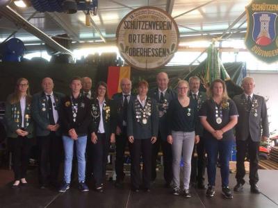 Vorschaubild: Kreiskönigsfamilie 2017 2.Platz S.Greilich Jugend und K.Staubach Senioren vom SV Ortenberg
