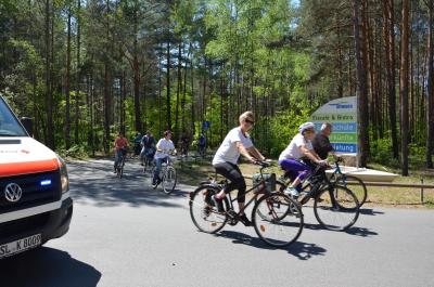 Ankunft am Hafencamp Gro&szlig;koschen. Foto Landkreis  (Bild vergr&ouml;&szlig;ern)