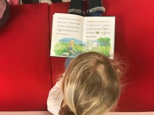 Foto des Albums: Die ersten Klassen in der Bücherei im Wasserschloss (Februar 2019)