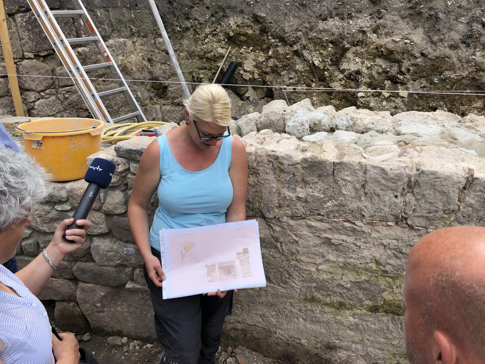 Bild: Dokumentation der archäologischen Grabung