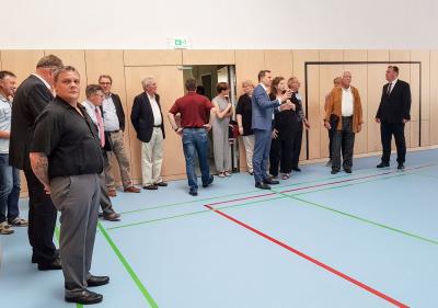 In der Mehrzweckhalle der Gemeinn&uuml;tzigen Bildungsgesellschaft Pritzwalk. Foto: Beate Vogel  (Bild vergr&ouml;&szlig;ern)