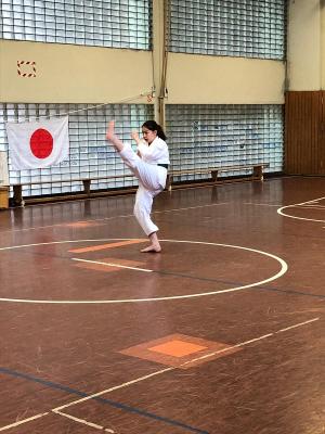 Vahide beim Mae Geri 
