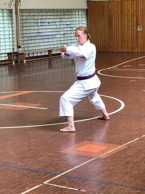 Vanessa bei der Kata 
