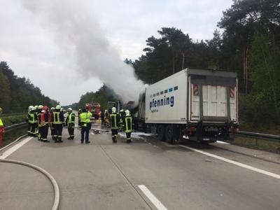 Foto des Albums: Brandeinsatz Bundesautobahn A 13 Ortrand-Ruhland