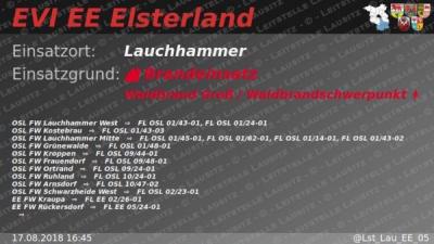 Foto des Albums: Brandeinsatz 17.08.2018 Lauchhammer-West , Alte Plessaer Straße