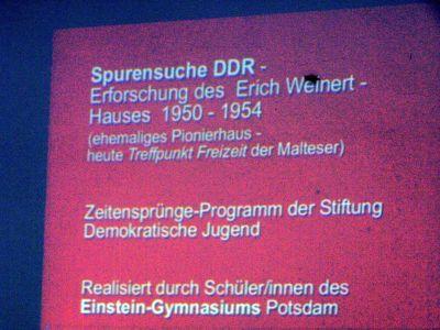 Foto des Albums: Spurensuche DDR - Erforschung des Erich Weinert Hauses 1950 - 1953 (11.07.2008)