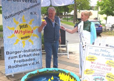 1. Vorsitzender des FV Wolfgang Br&uuml;ck und die K&ouml;nigin der St&auml;dtepartnerschaft Tina I. (WD) 
