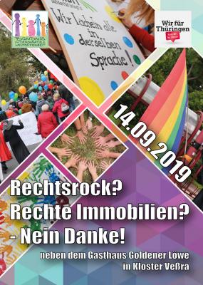 Foto des Albums: Rechtsrock? Rechte Immobilien? - Nein danke! (14. 09. 2019)
