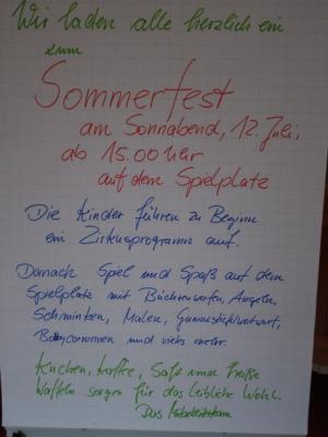 Foto des Albums: Sommerfest in der Kita Kunterbunt (12.07.2008)