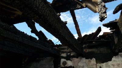Foto des Albums: Brand in der Kleingartenanlage, 4 Lauben zerstört (01.10.2019)