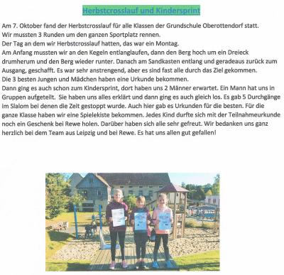Sophie schrieb ihren Text am Computer. 