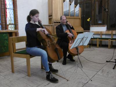 Foto des Albums: Kirchencafé mit Blockflötentönen und Celloklängen