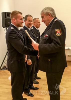 Christoph Horn aus Kemnitz erhielt die Treuemedaille f&uuml;r 10 Jahre in Kupfer. Foto: Beate Vogel  (Bild vergr&ouml;&szlig;ern)