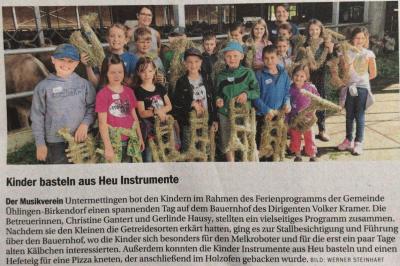 Foto des Albums: Ferienprogramm 2019 - Musikalischer Tag