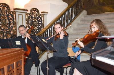 Begleit-Trio f&uuml;r Lieder, die das Publikum singen durfte 