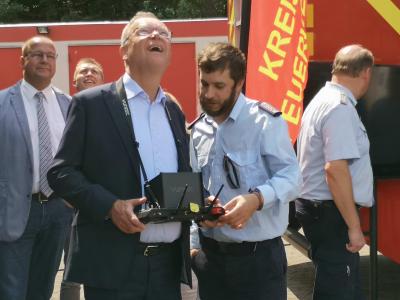 Foto des Albums: Ministerpräsident besucht Kreisfeuerwehr (31. 07. 2019)