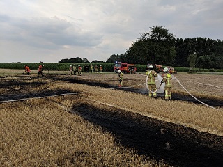 Foto des Albums: Feuer auf abgemähten Getreidefeld (21. 07. 2018)