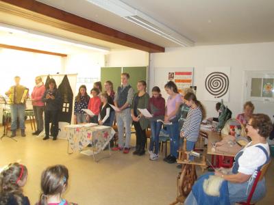 die Mundartgruppe des Altenberger Gymnasiums 