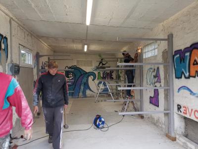 Foto des Albums: Umbau Trafohäuschen zu Bootsliegeplatz