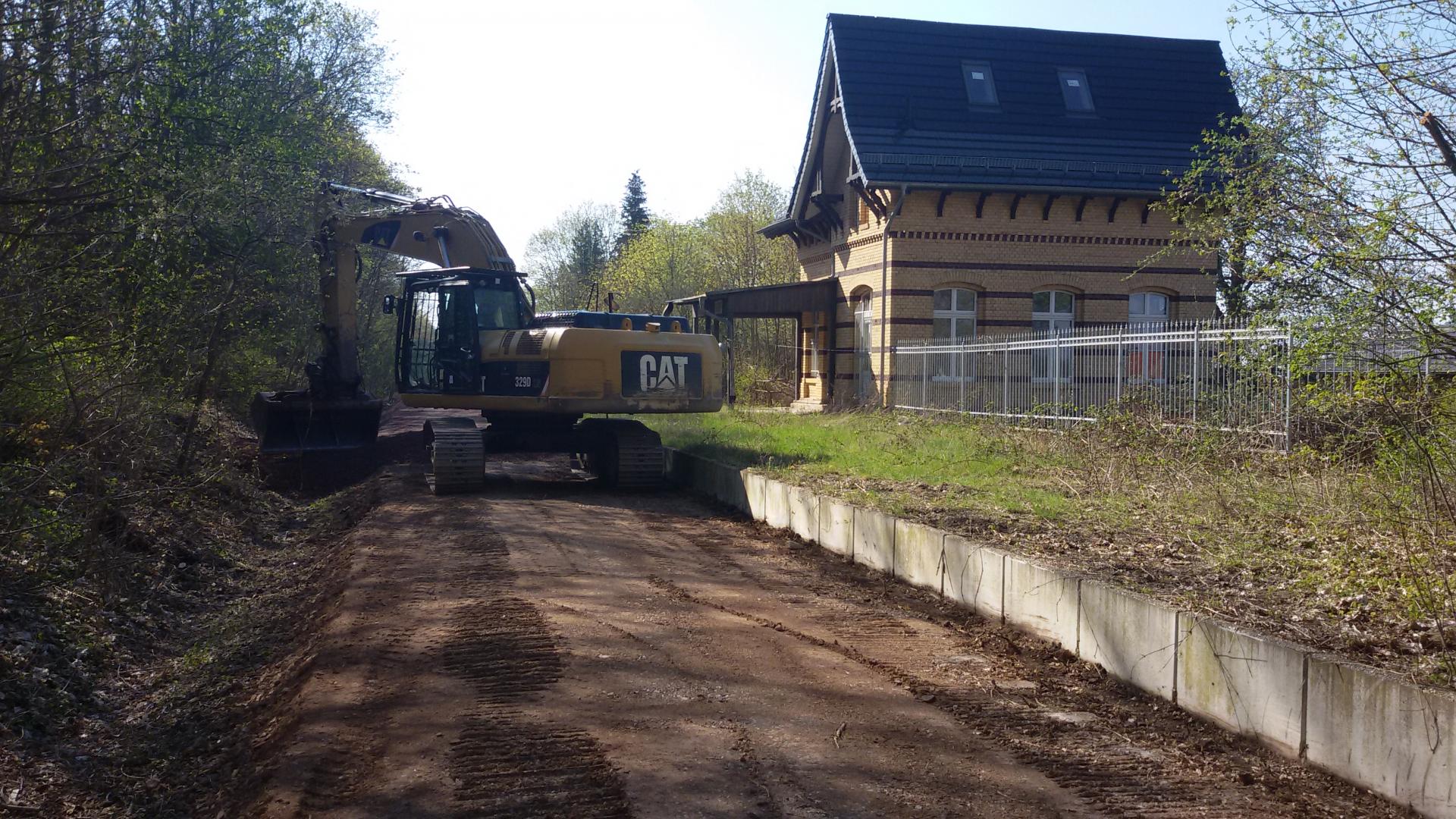 Bild : Rückbau der Bahnstrecke Frose - Quedlinburg