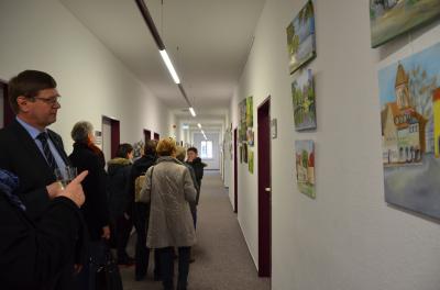 Ausstellungser&ouml;ffnung von Christine Hellebrandt im Gesundheitsamt am 12. Februar 2020. Foto Landkreis/Weser  (Bild vergr&ouml;&szlig;ern)