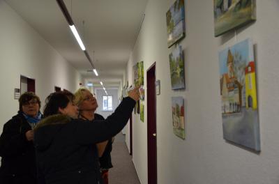 Ausstellungser&ouml;ffnung von Christine Hellebrandt im Gesundheitsamt am 12. Februar 2020. Foto Landkreis/Weser  (Bild vergr&ouml;&szlig;ern)