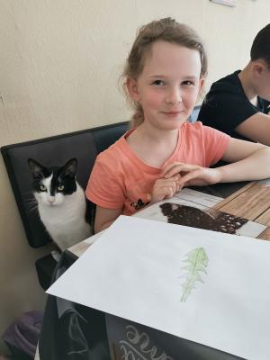 Kunstaufgabe Klasse 2 von Lena 