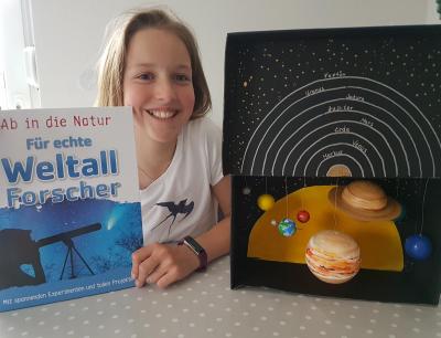 Auch Sophie hat unsere Planeten nachgebaut. 