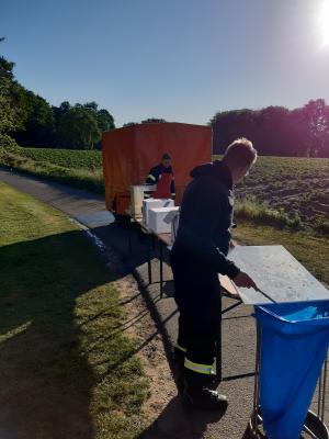 Foto des Albums: Verpflegung der Einsatzkräfte beim Brand Biogasanlage