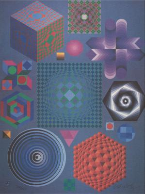 From a Painting by Victor Vasarely, France, 720 of 1000  (Bild vergr&ouml;&szlig;ern)