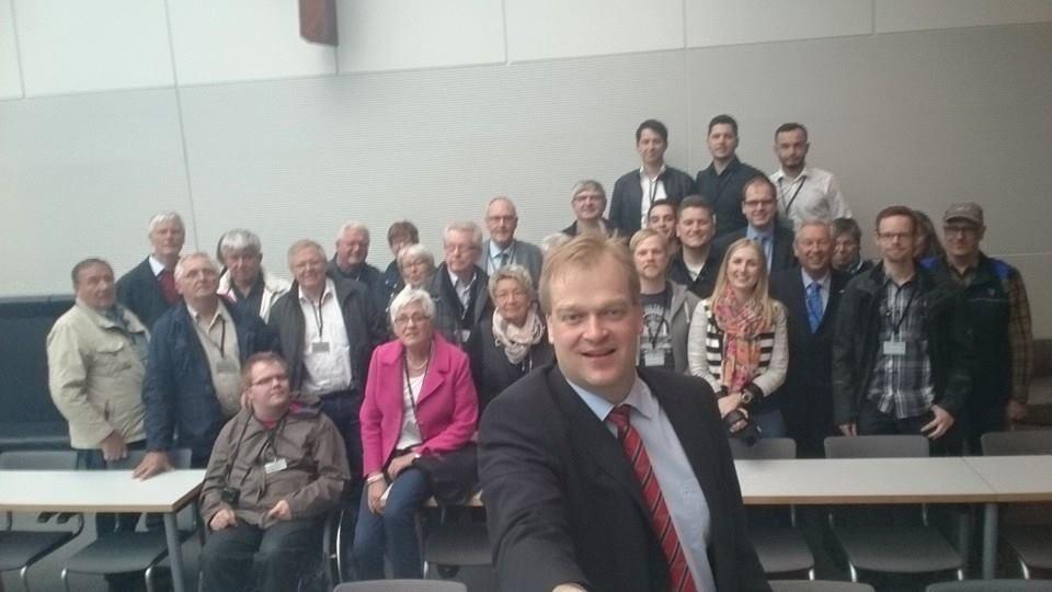 Bild: Selfie mit MdB Albert Stegemann im Fraktionsraum CDU/CSU Bundestagsfraktion