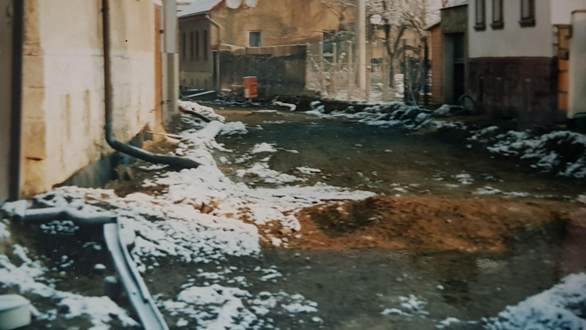 Bild : Quedlinburger Straße-April 2003-Strassenbau