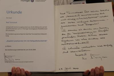 Foto des Albums: Besuch des Thüringer Wirtschaftsministers in Bad Tennstedt 25.Juni 2020