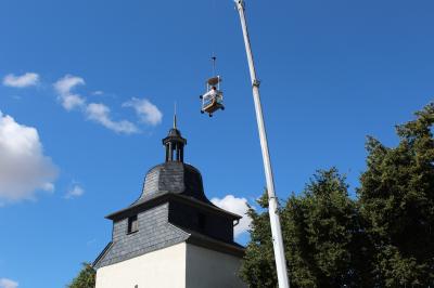 Foto des Albums: Kirchturm in Blankenburg bekommt Kirchknopf am 17.07.2020