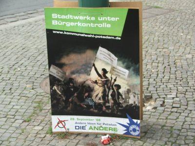 Foto des Albums: Kommunalwahl 2008: Wahlplakate von Die Andere (19.09.2008)