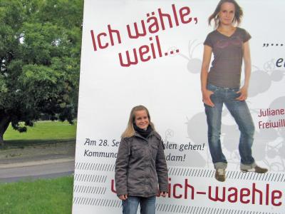 Foto des Albums: Enthüllung der Erstwählerplakate "Ich wähle, weil..." (19.09.2008)
