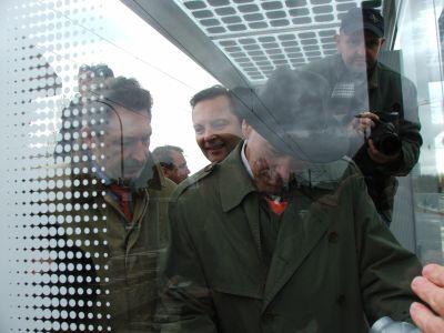 Foto des Albums: Inbetriebnahme der ersten "Intelligenten" Wartehalle (17.10.2008)