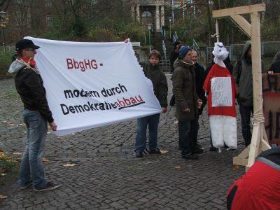 Foto des Albums: Protest gegen die Novellierung des Brandenburgischen Hochschulgesetzes (19.11.2008)