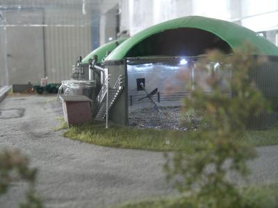 Bild: Modell einer Biogasanlage