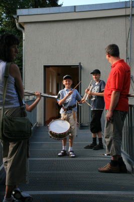 Foto des Albums: Fanfarenzug Potsdam -  Schnupperstunde zum Tag der offenen Tür (12.08.2009)